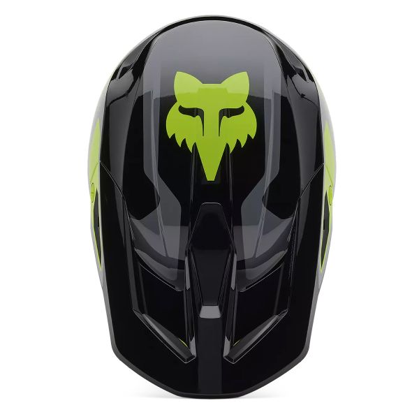 Casque FOX V1 Lean Grey Yellow – Image 4