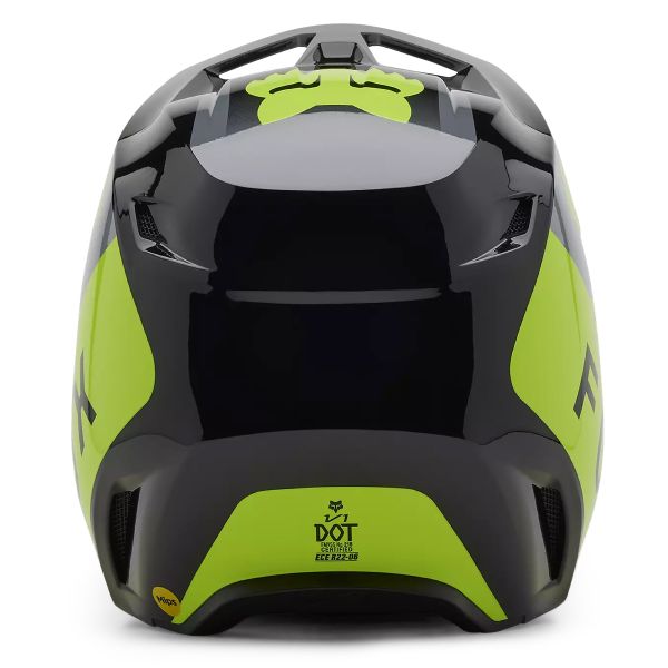 Casque FOX V1 Lean Grey Yellow – Image 5
